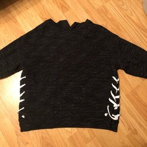 VS Pink Lace up hoodie